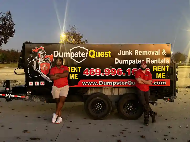 commercial dumpster rental near business site before loading debris