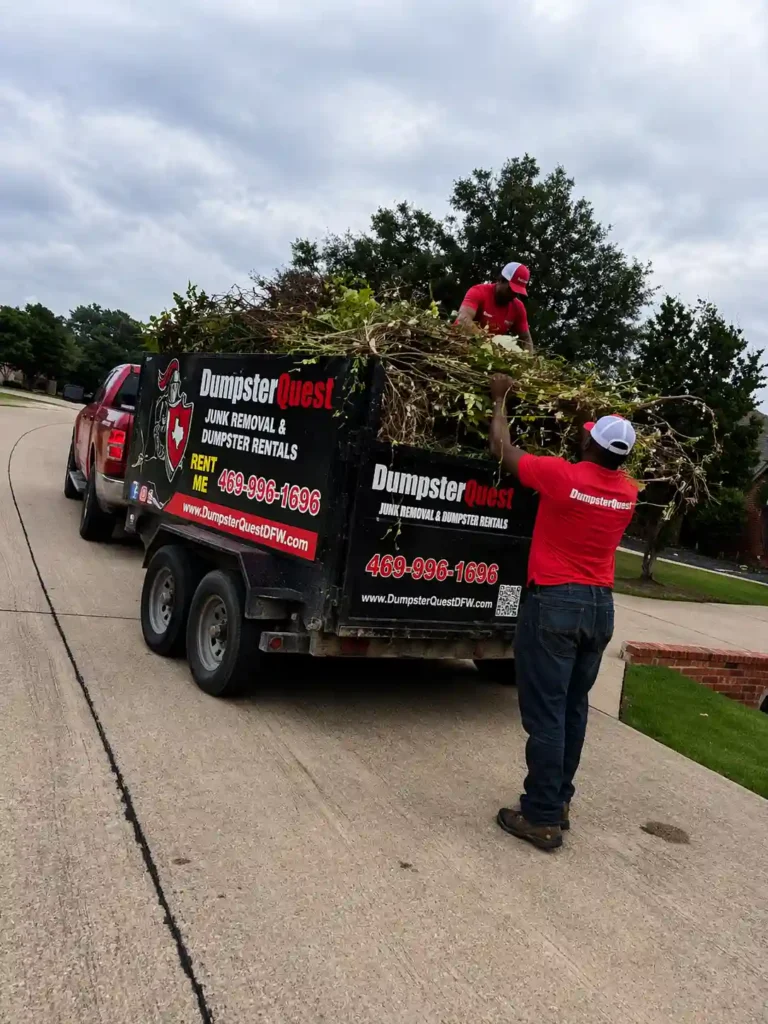 different dumpster sizes for yard waste and landscaping debris