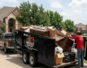Roll-off dumpster rental timeline showing an extended service period for a home renovation or construction project.